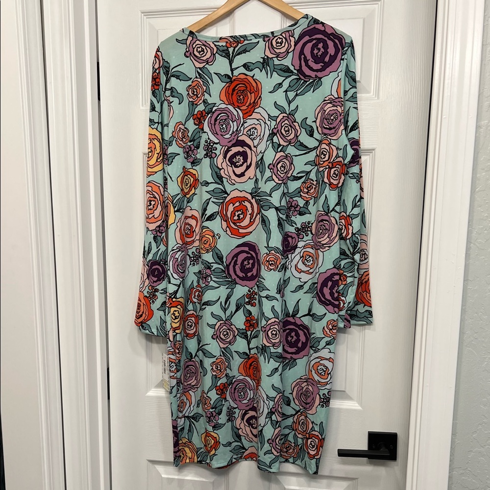 NWT Debbie Dress 3XL LuLaRoe Floral! - Picture 5 of 7